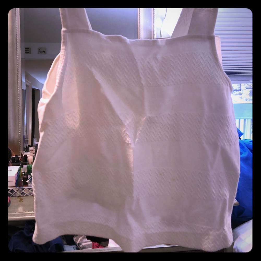 Zara white box crop top